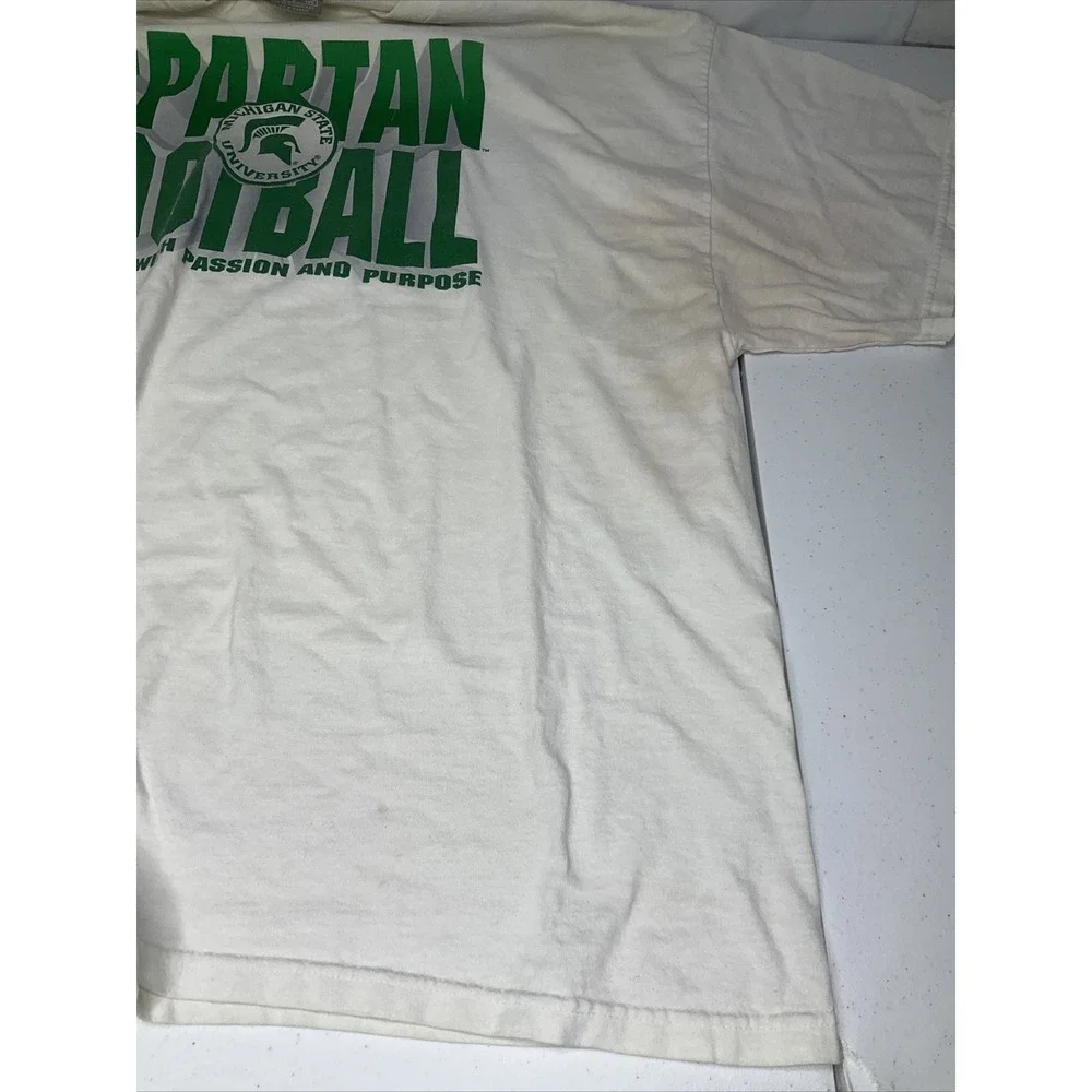 Vintage Nike Michigan State‎ University Shirt Spartan Football Y2K Graphic 2XL